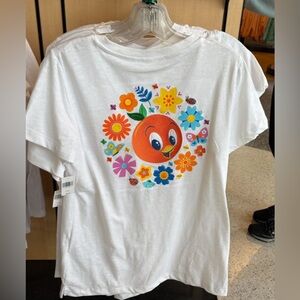 Disney Parks 2026 Epcot Flower & Garden Festival Orange Bird Fitted T Shirt L